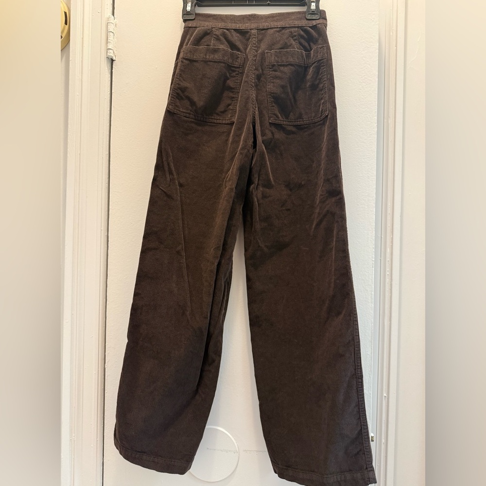 Emmett wide leg pant in brown corduroy! - Picture 5 of 6